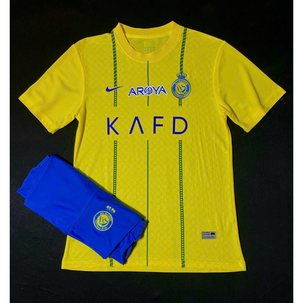 Áo Bóng Đá Câu Lạc Bộ AL NASSR - Mẫu Mới 2024 - Vải Gai Thái Mịn Cao Cấp - Thoáng Mát - Thấm Hút Mồ Hôi