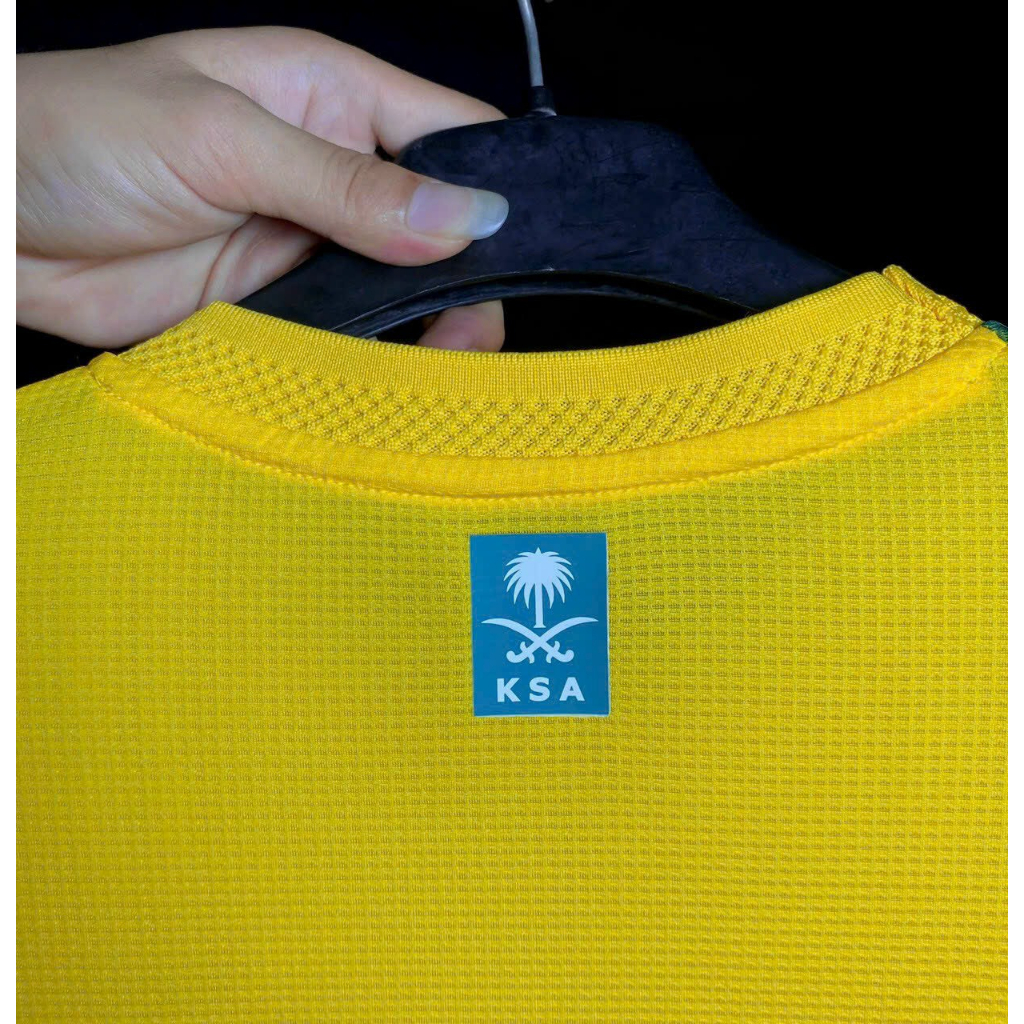 Áo Bóng Đá Câu Lạc Bộ AL NASSR - Mẫu Mới 2024 - Vải Gai Thái Mịn Cao Cấp - Thoáng Mát - Thấm Hút Mồ Hôi