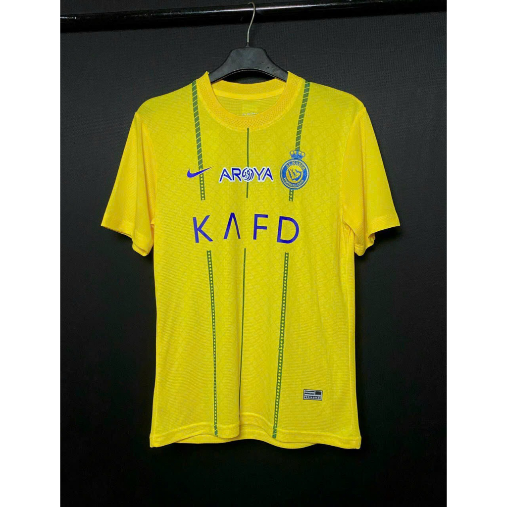 Áo Bóng Đá Câu Lạc Bộ AL NASSR - Mẫu Mới 2024 - Vải Gai Thái Mịn Cao Cấp - Thoáng Mát - Thấm Hút Mồ Hôi