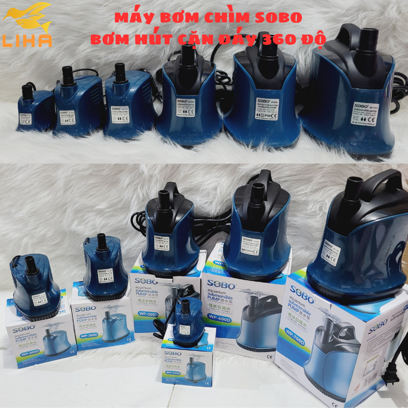 Bơm Hút Đáy 360 Độ Sobo WP-300D  - Bơm Chìm Hút Cặn Cho Bể Cá
