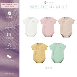 LE COON | Bộ Bodysuit Cúc Bấm Vạt chéo | COOL | 0 - 12 tháng