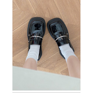(LÙI SIZE - SẴN) GIÀY LƯỜI O83 ĐẾ CAO 6CM RETRO PHÁP