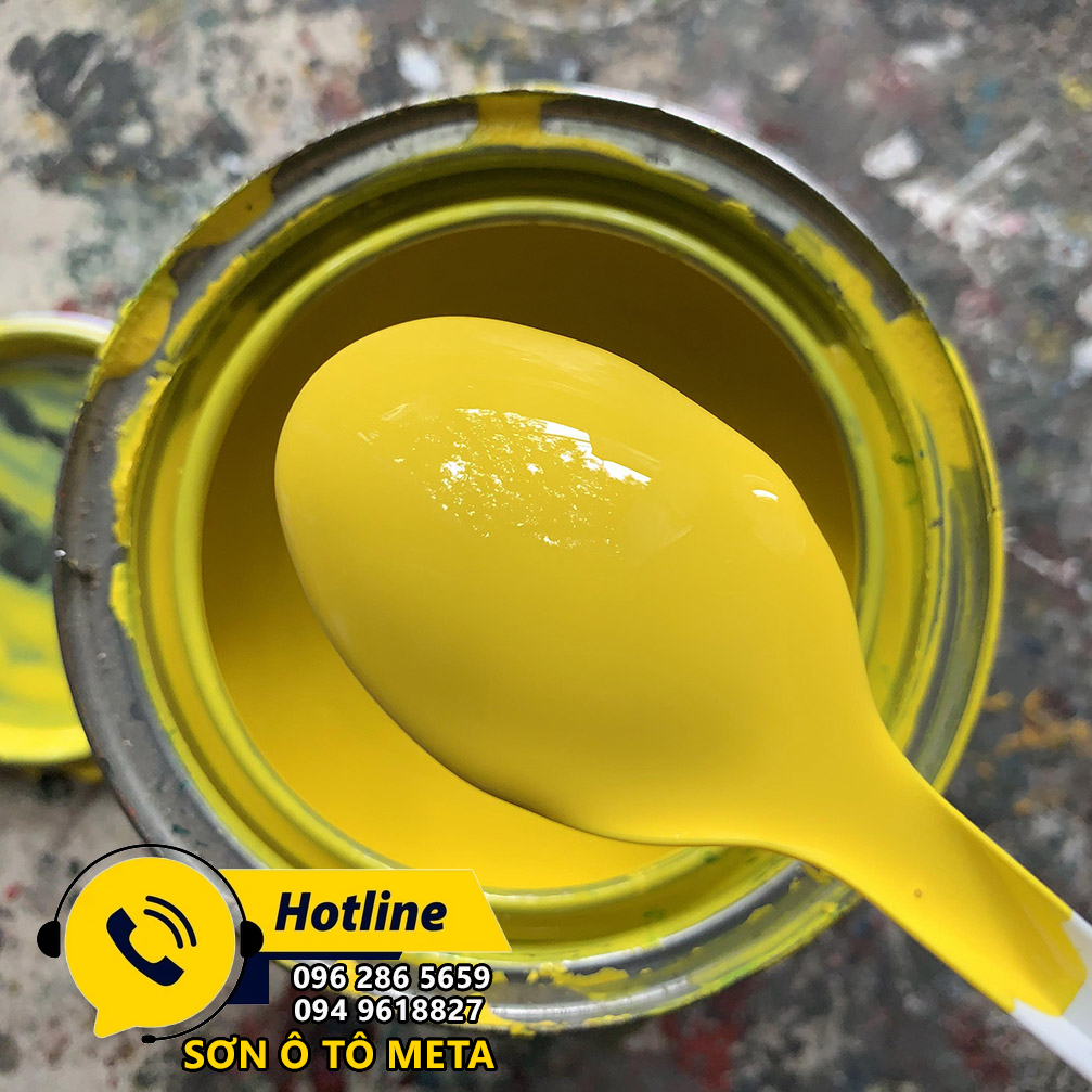 Sơn 1K màu vàng tươi vàng chanh Autopaint lon 1 Lít