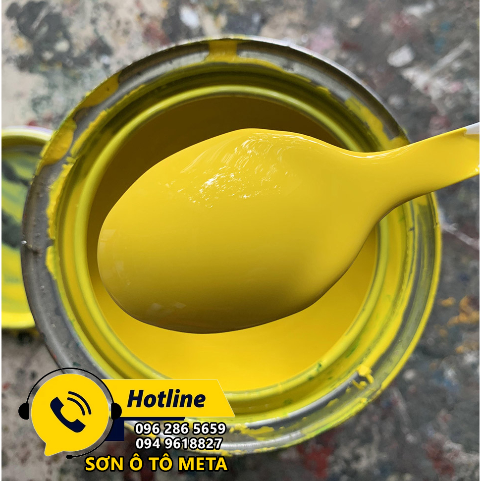 Sơn 1K màu vàng tươi vàng chanh Autopaint lon 1 Lít