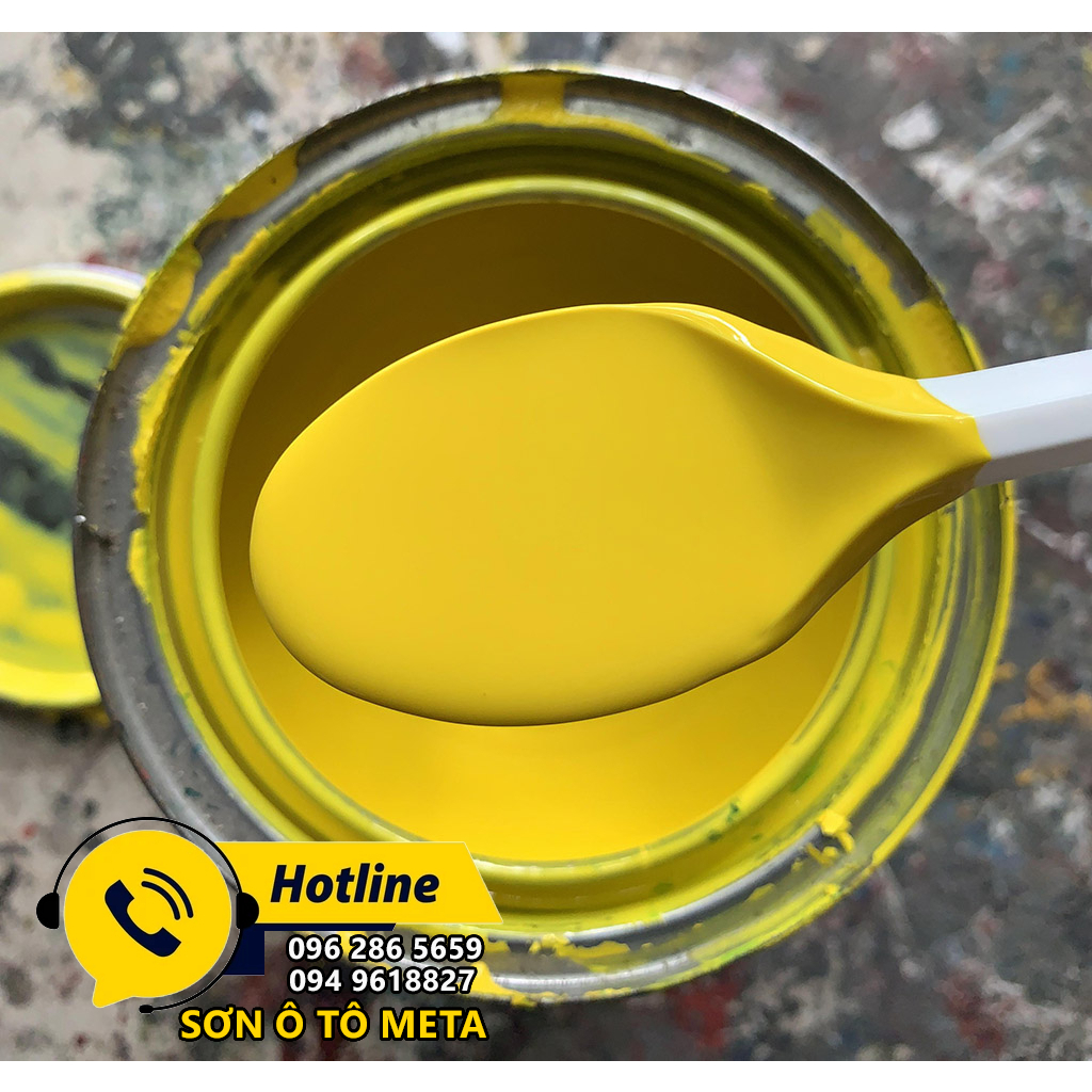 Sơn 1K màu vàng tươi vàng chanh Autopaint lon 1 Lít