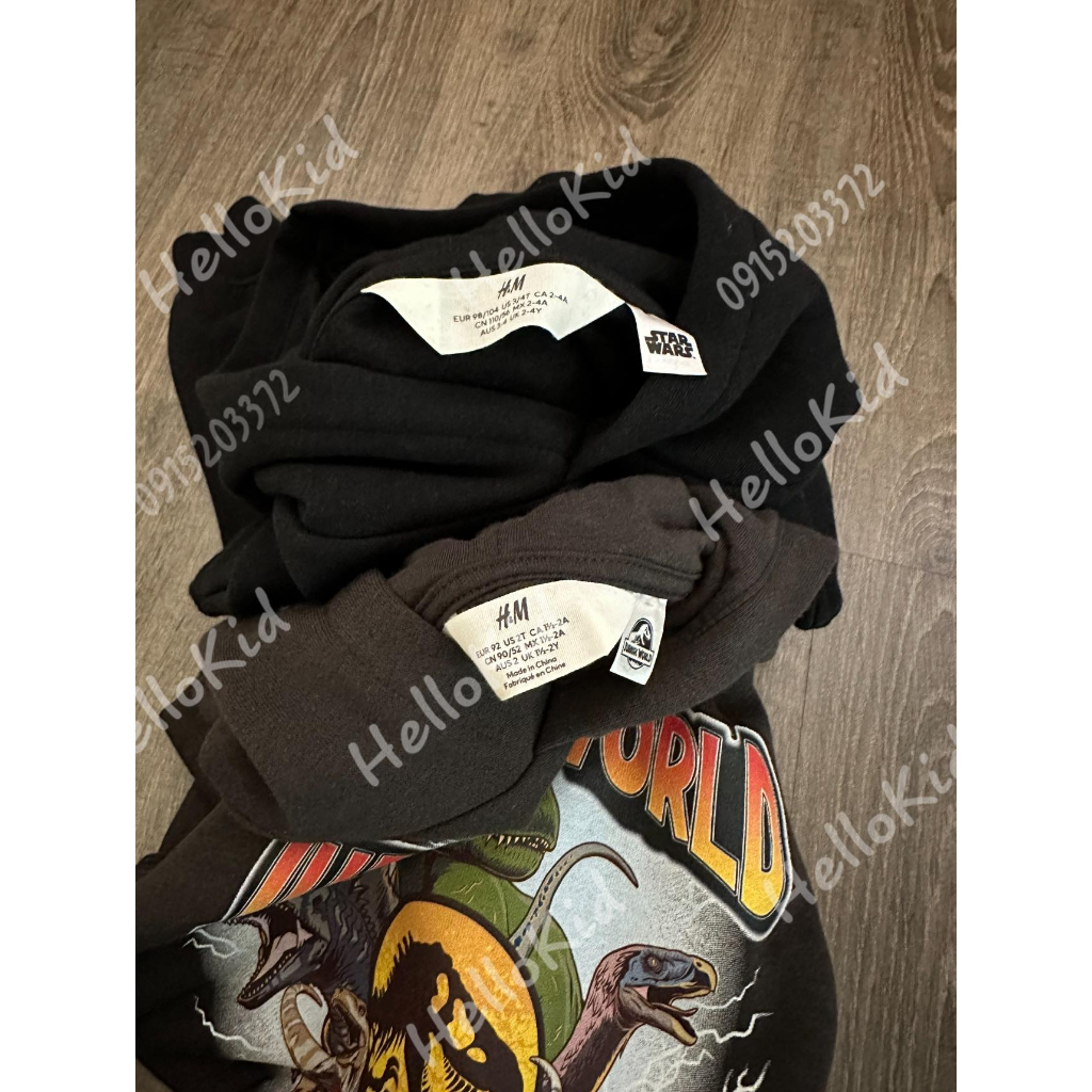 Áo hoodie h.m hoạ tiết cho bé