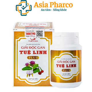 GIẢI ĐỘC GAN TUỆ LINH - dành cho người bị viem gan virus& xơ gan (Hộp 60 viên)