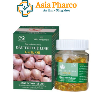 Dầu tỏi Tuệ Linh  - Kiểm soát mỡ máu, tăng sức đề kháng của cơ thể - Hộp 100 viên