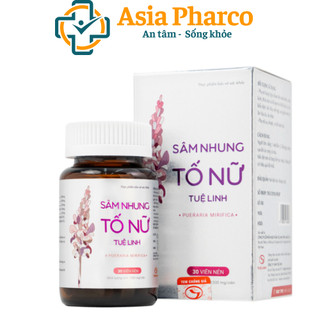 Sâm nhung tố nữ Tuệ Linh - Bổ sung nội tiết tố, cải thiện sinh lý nữ, đẹp da - Lọ 30 viên