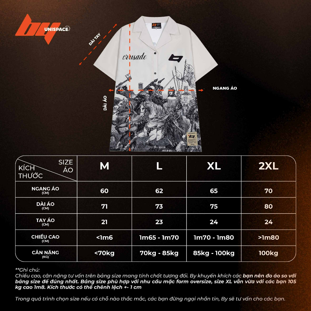 Áo sơ mi local brand By Unispace áo form rộng tay lỡ unisex nam nữ Crusade