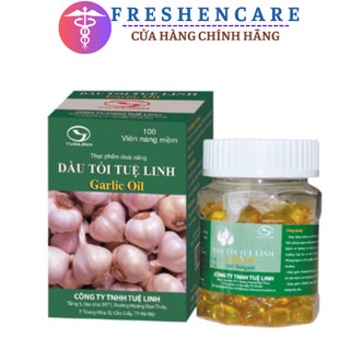 Dầu tỏi Tuệ Linh  - Kiểm soát mỡ máu, tăng sức đề kháng của cơ thể - Hộp 100 viên