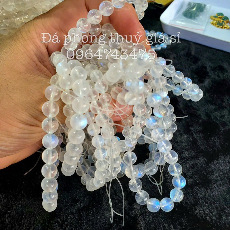 Vòng tay Moonstone S-Vip hàng 7A siêu đẹp mịn