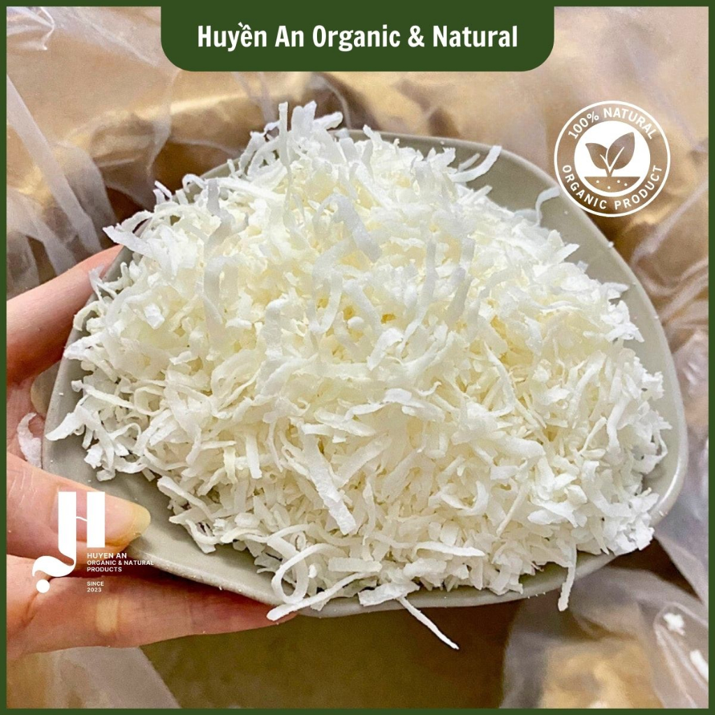 Cơm Dừa Khô Dạng Sợi Loại Ngon,100g Không Tẩy Trắng,Thơm Béo