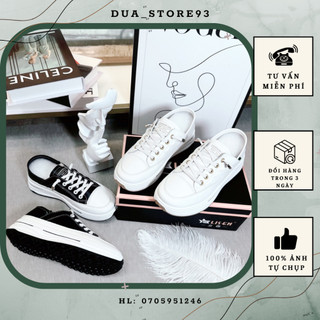 Giầy thể thao tai thỏ, giày sneaker nữ không cần buộc dây độn đế da mềm hàng QCCC