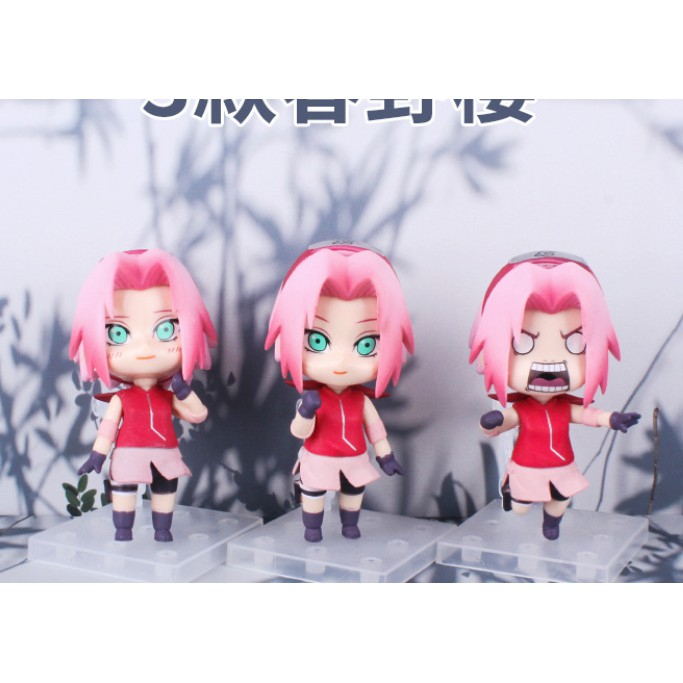 Mô Hình Nendoroid Naruto Sasuke Itachi Sakura cao 10cm Figure Anime Manga 3 - mô hình naruto chibi