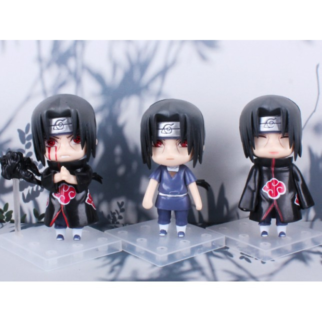 Mô Hình Nendoroid Naruto Sasuke Itachi Sakura cao 10cm Figure Anime Manga 3 - mô hình naruto chibi
