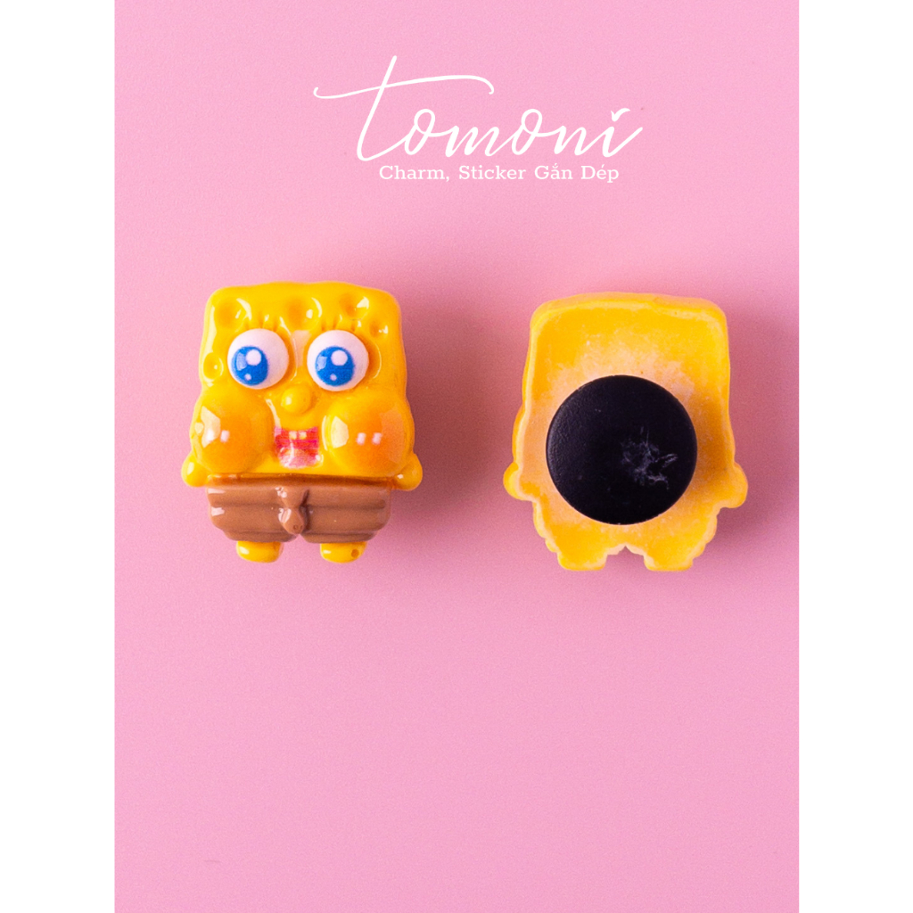 Sticker Gắn Dép, Nút Gắn Charm Trang Trí DIY Hình Bánh Quy Haibao Dễ Thương - HQ109