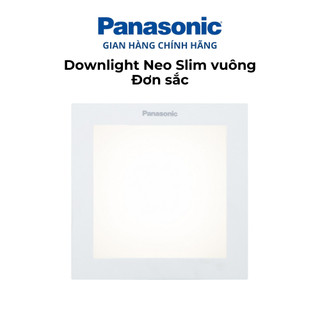  Đèn LED âm trần Downlight Panasonic Vuông đơn sắc Công suất 9W Neo Slim siêu mỏng nguồn rời 