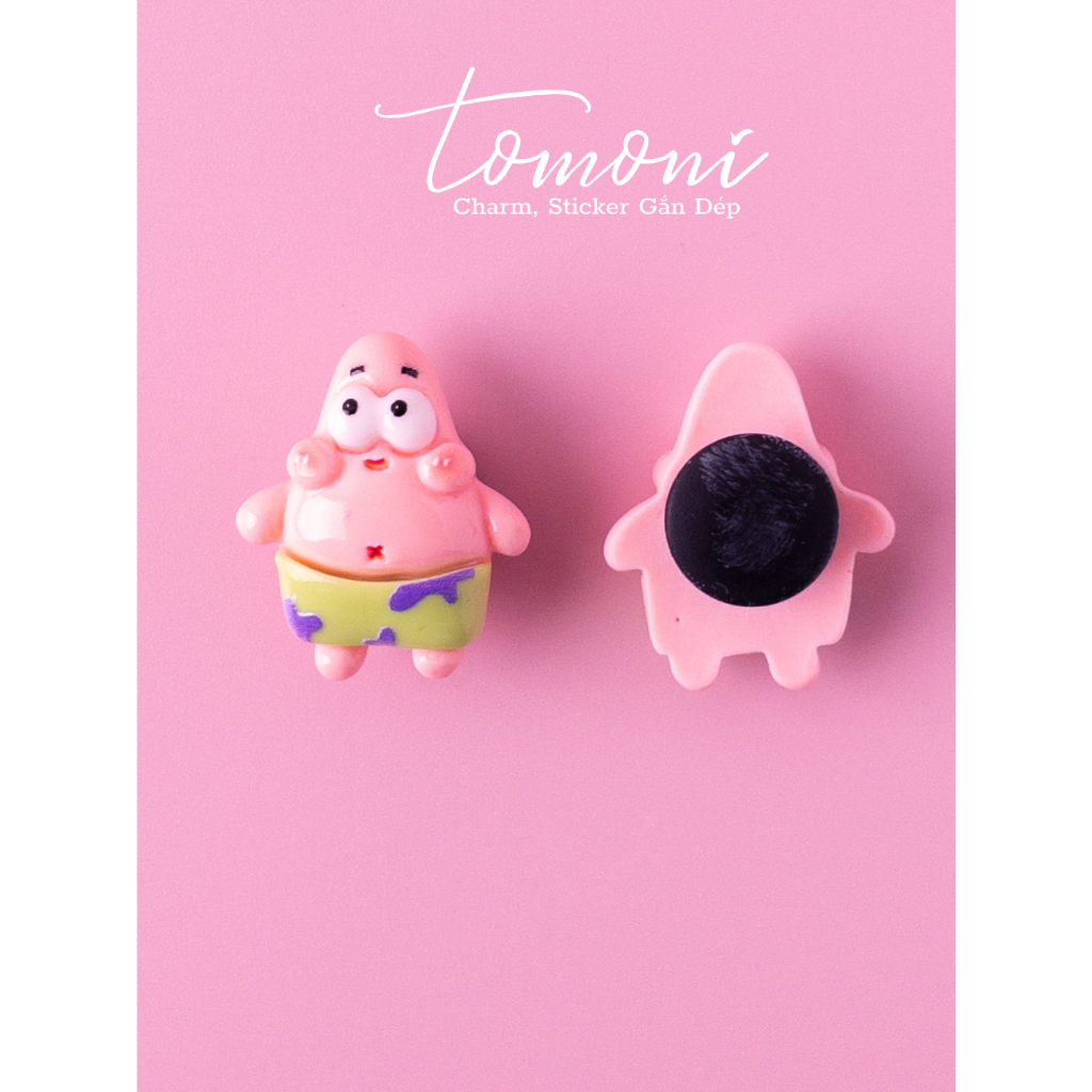 Sticker Gắn Dép, Nút Gắn Charm Trang Trí DIY Hình Bánh Quy Haibao Dễ Thương - HQ109