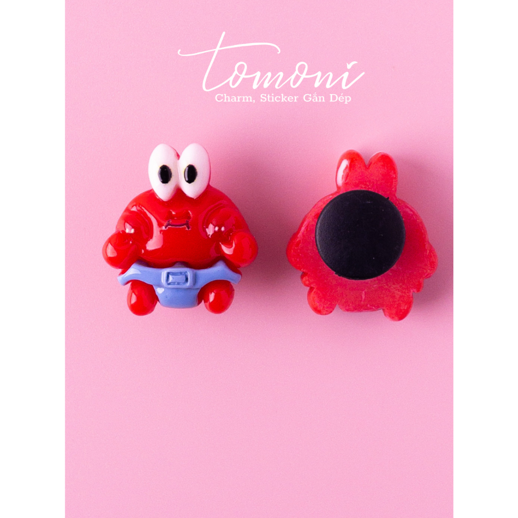 Sticker Gắn Dép, Nút Gắn Charm Trang Trí DIY Hình Bánh Quy Haibao Dễ Thương - HQ109