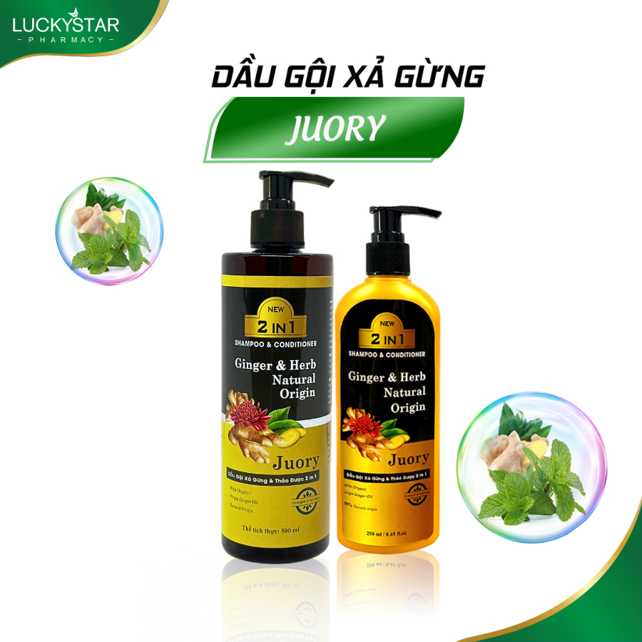 Dầu Gội Gừng và Thảo Dược Lucky Star