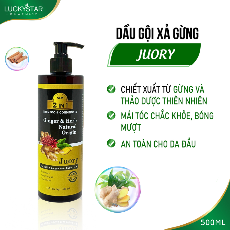 Dầu Gội Gừng và Thảo Dược Lucky Star