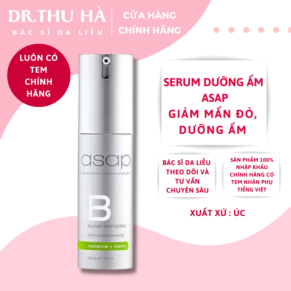 Tinh chất phục hồi dưỡng trắng da ASAP super B complex - Dr. Thu Hà