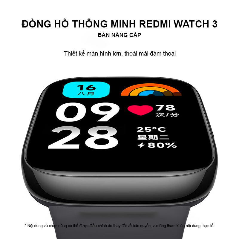Đồng hồ thông minh Xiaomi Redmi Watch 3 Active 1.83inches - Bảo hành 12 Tháng - Chính Hãng