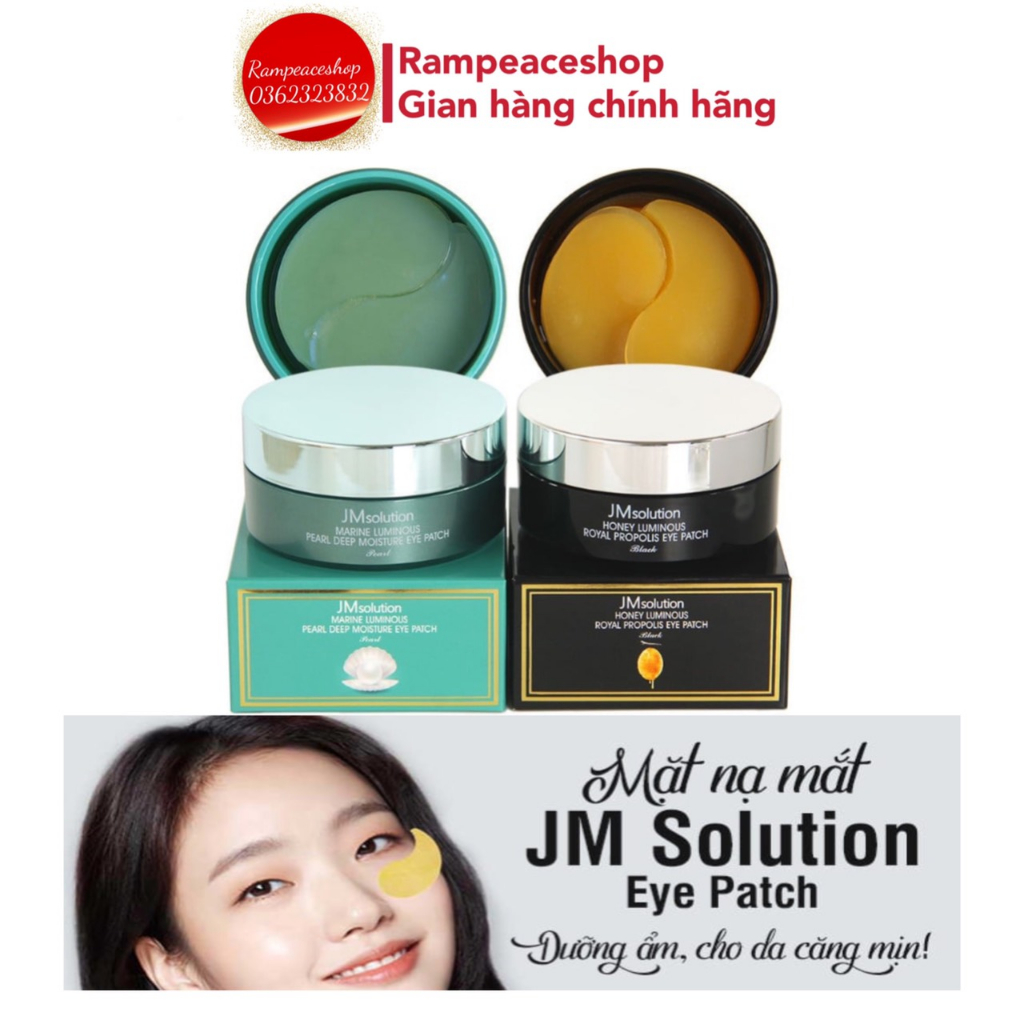 Mặt Nạ Xóa Thâm Quầng Mắt Và Nết Chân Chim JM Solution Eye Patch 90g/60pcs