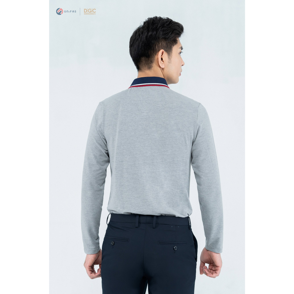 Áo polo dài tay nam DGCs - co giãn và thấm hút mồ hôi tốt - WAPBB03M