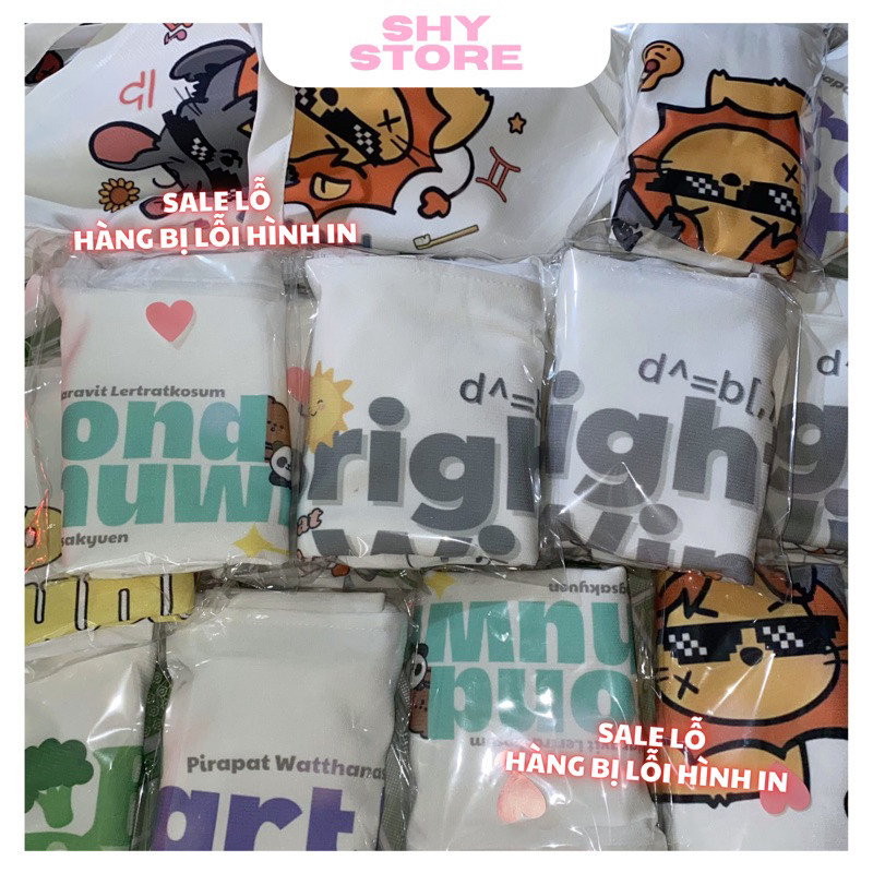 TÚI TOTE IN BỊ LỖI MÀU MỘT XÍU GIÁ SIÊU RẺ