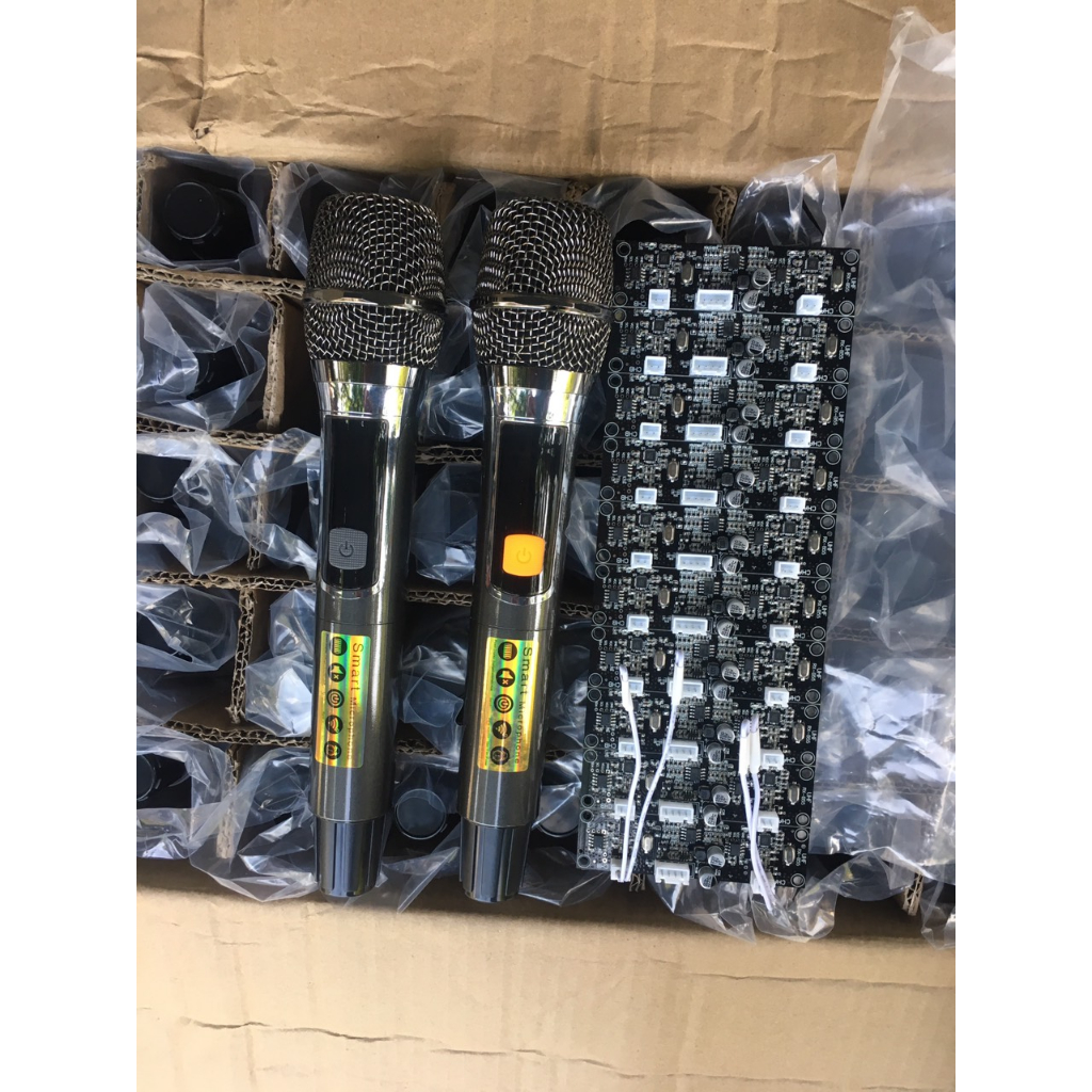 Micro Loa Kéo 2 Tay Micro Kèm Bo Mạch Mic - chống hú-Hàng chuôi Nhôm Cao Cấp