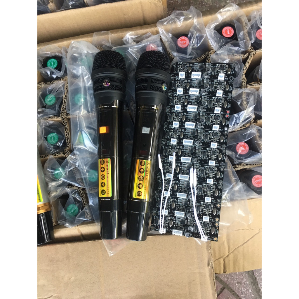 Micro Loa Kéo 2 Tay Micro Kèm Bo Mạch Mic - chống hú-Hàng chuôi Nhôm Cao Cấp