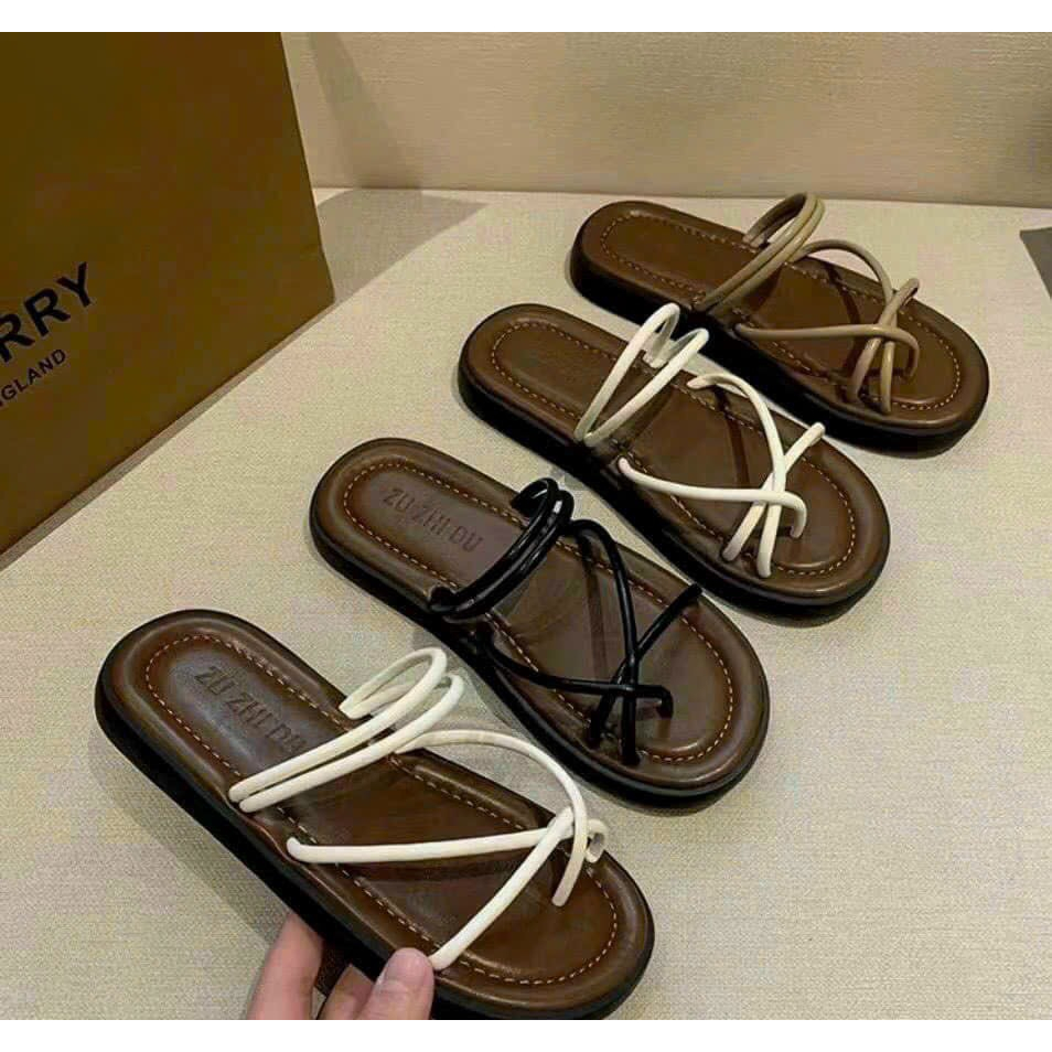 Dép sandal xỏ ngón Fashion đế dày đi 2 kiểu D135