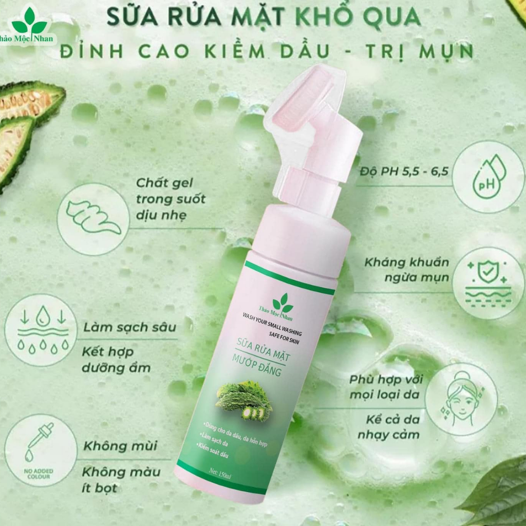 Sữa rửa mặt mướp đắng ( Thảo Mộc Nhan ) - Sạch sâu tới từng chân tơ | BigBuy360 - bigbuy360.vn