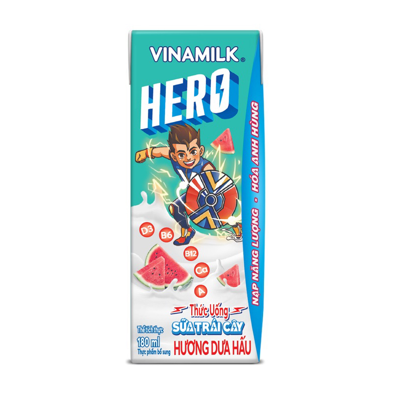 Thùng 48 hộp sữa trái cây HERO 180ml