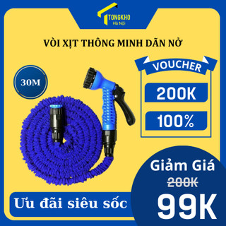 Vòi xịt thông minh giãn nở thành 30m rửa xe, tưới cây