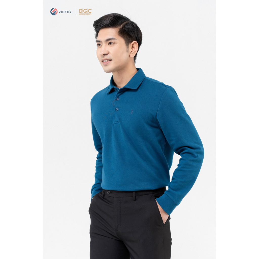 Áo Polo Dài Tay Nam DGCs - kiểu dáng năng động, phom dáng thoải mái - WAPBB06M