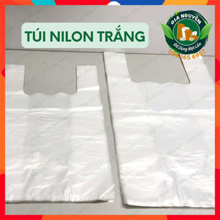 1 Cân Túi Bóng/ Túi Nilon Trắng Loại Dày Đẹp Đựng Đồ Ăn Take Away, Thực Phẩm, Hàng Hóa,...