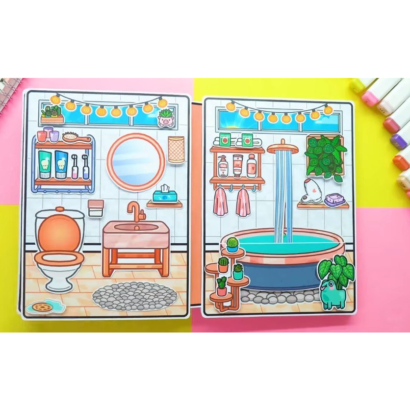 Wednesday Villa on the beach quietbook-Happyfunny