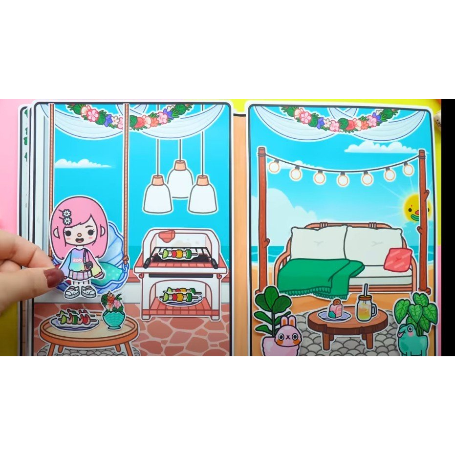 Wednesday Villa on the beach quietbook-Happyfunny