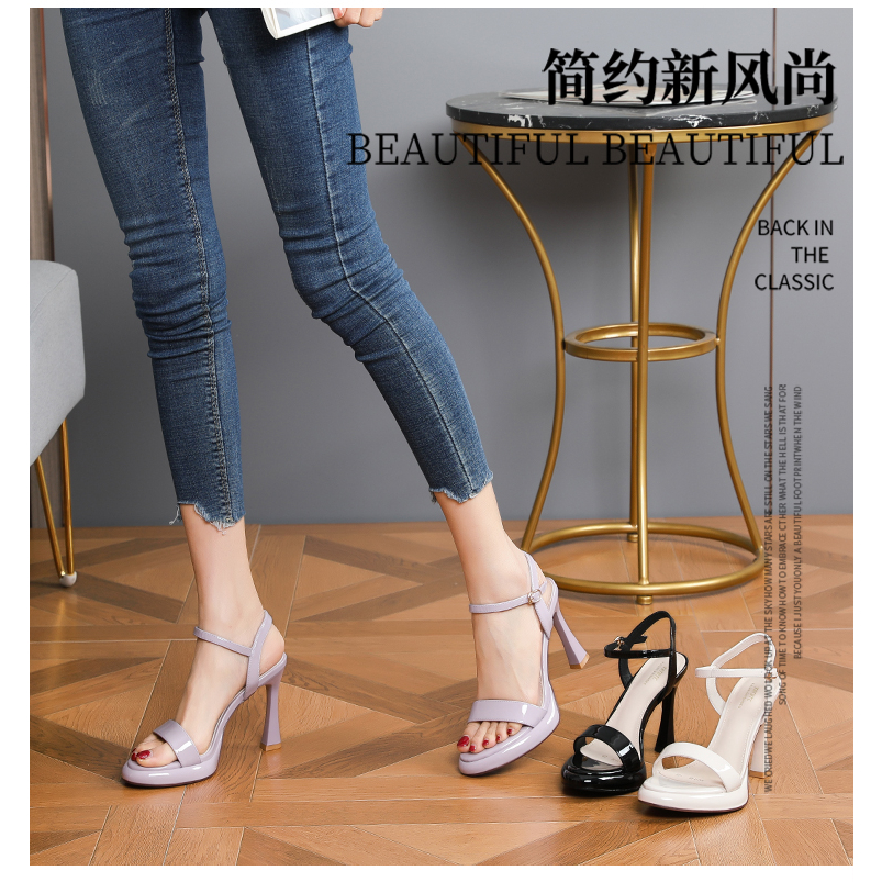 Giày cao gót 9P MIDUKA, sandal cao gót bản đúp cực đẹp chuẩn size không đau chân mã TD95