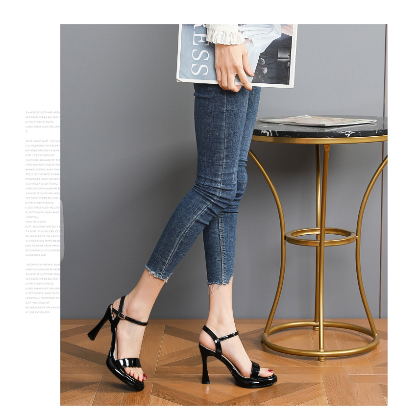 Giày cao gót 9P MIDUKA, sandal cao gót bản đúp cực đẹp chuẩn size không đau chân mã TD95