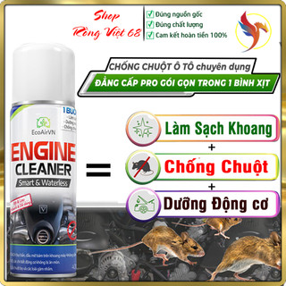 Chống chuột - đuổi chuột - diệt chuột khoang máy ô tô Engine Cleaner. Đuổi chuột với 2 lớp MÙI và VỊ. Chai 400ml