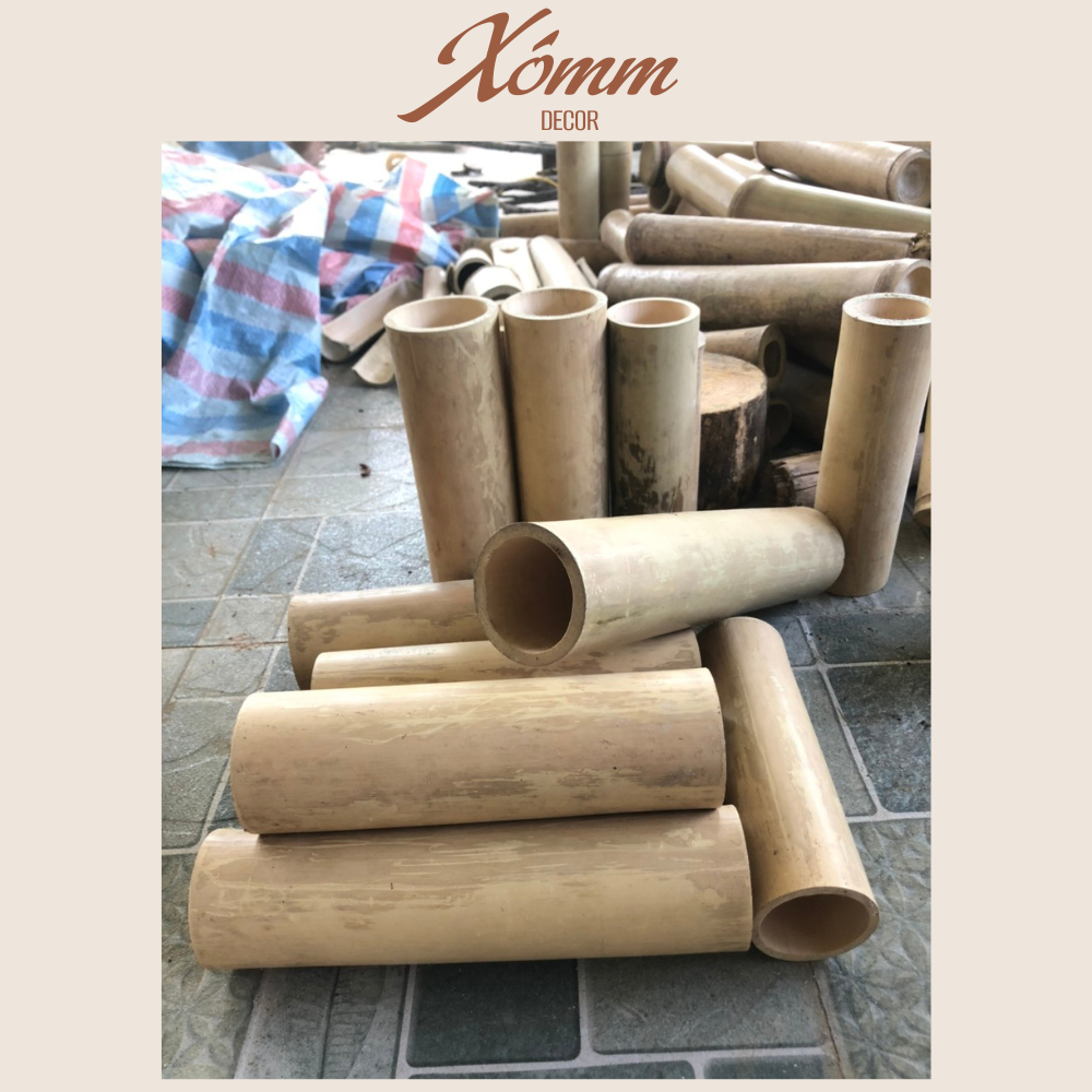 Ống tre trúc tự nhiên làm lồng chim, khuyên chim, nan, đồ thủ công, ống trúc già