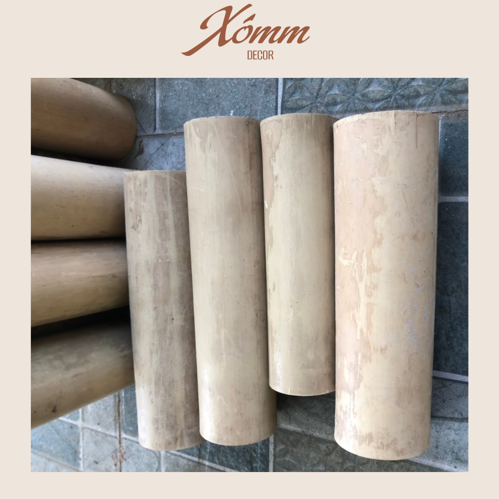 Ống tre trúc tự nhiên làm lồng chim, khuyên chim, nan, đồ thủ công, ống trúc già