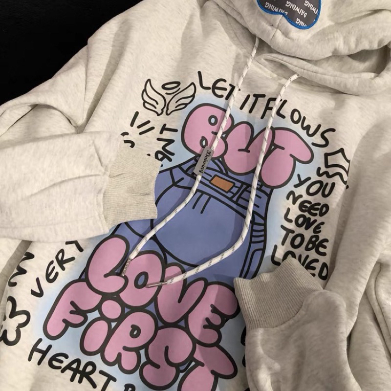 Áo hoodie Daiwing lót bông but love first