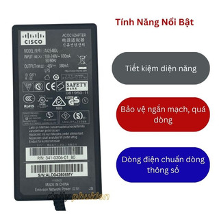 Cục nguồn IP Phone Cisco 48V 0.38A chính hãng dailyphukien