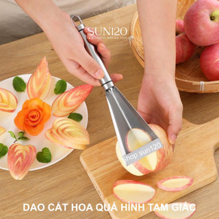  Dao tỉa hoa quả TAM GIÁC dao gọt trái cây trang trí tạo kiểu thiên nga TN01 