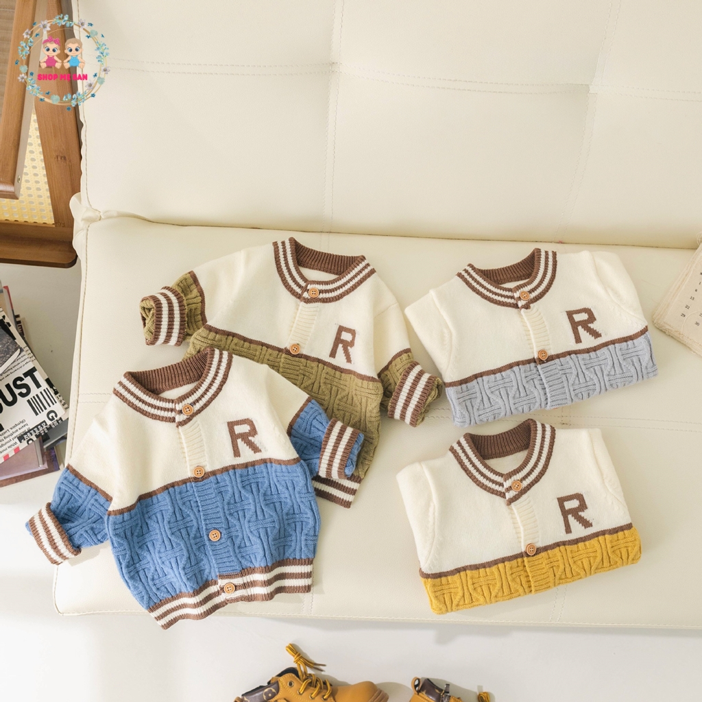 Áo Len Bé Trai, Áo Len Cho Bé Trai Hàng Quảng Châu Cao Cấp Cùng Phong Cách Hàn Quốc Sành Điệu